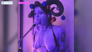 DEVIL FILLED WITH CUM PASSIONATELY GIVES BLOWJOBS