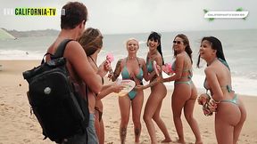 The gals of California are having some great time in Brazil