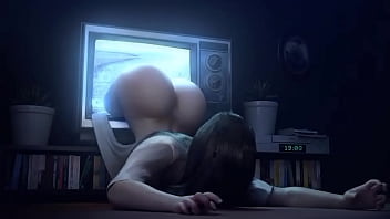 Creepy MILF Sadako gives deepthroat blowjob and rides cock