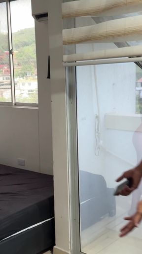 My lover pretended to be a stranger and fucks me in secret from my cuckolded husband.   Clip 3