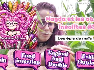 MAGDA AND THE UNUSUAL OBJECTS – Movie three – ANAL – EXTERIOR – FOOD INSERTION – DOUBLE – VAGINAL