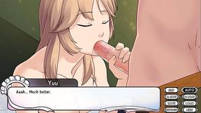 Maid Mansion - Umeko Sex CG Scene 3 (Blowjob)