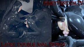 Latex Double Anal Fisting 4k ft Mistress Patricia Maz Morbid #fisting