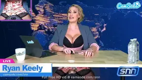 Big Boobs MILF Ryan Keely Has Majestic Orgasm Live On Air