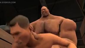 Big russian man breaks scout | Team Fortress 2