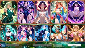 Battle Babes Hentai Game Slideshow - 10 Hot Fantasy Girls ft. Elara, Seraphina &amp_ Morrigan! 2000  Sexy Anime Cards