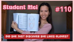 Gloved Asian Student