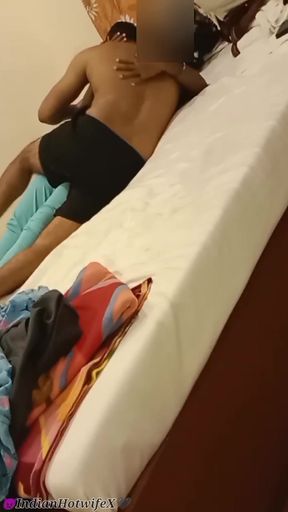 Desi Indian Tamil Naughty Wife Renu's Hot Hotel Fuck with Young Bull in Front of Cuck Husband