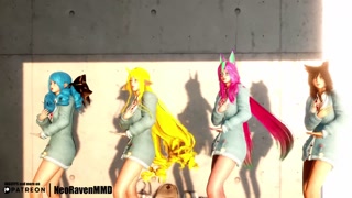 [MMD]aespa - Drama (Gwen/Soraka/Xayah/Ahri) [Strip ver.] League of Legends