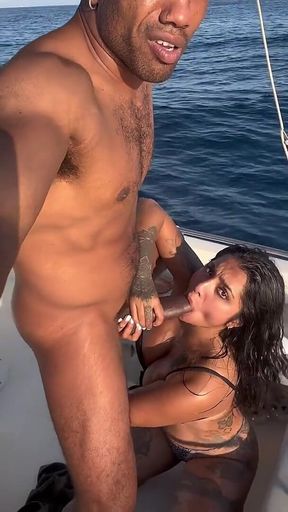 Yasmina Khan Has Sex on a Boat with a Huge Black Cock