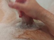 Early Morning Bath with Bubbles and a wank
