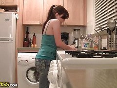 My girlfriend kitchen fuck
