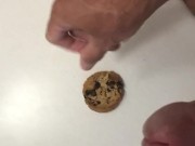Portuguese Canadian Boy Cum on and Eat Cookie