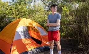 Young lads with big dicks are doing it in the tent