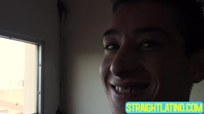 Nasty dudes Axel and Rodrigo strip their clothes to fuck each other for cash