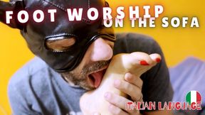 FOOT WORSHIP ON THE SOFA - UHD 4K