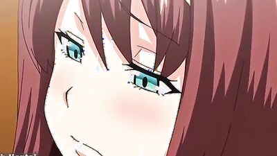 Hot anime teen with huge natural boobs fucks teacher & gets a hot creampie