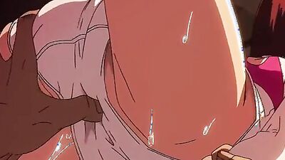 Hot anime teen with huge natural boobs fucks teacher & gets a hot creampie