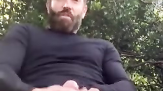 Daddy’s massive uncircumcised fuckpole on an outdoor day-tour