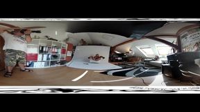 Claudia Macc's 360° in virtual reality porn by Bravo Models