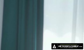 Femboy Axelle Rose Rides Hot Neighbor Ethan Chase's Dick After Tearing His Pants Bareback