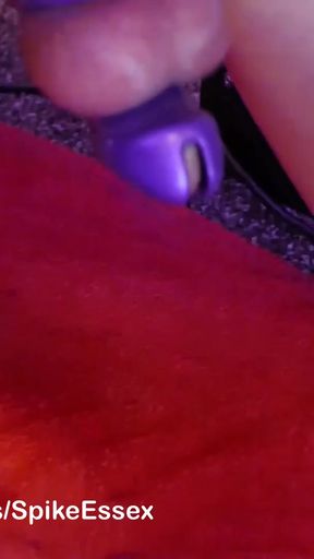Emotional moment from &quot;Cumming in my chastity cage while fucked by dildo&quot;