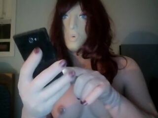 I give u a call whilst i'm masking in my Gal female silicone mask!