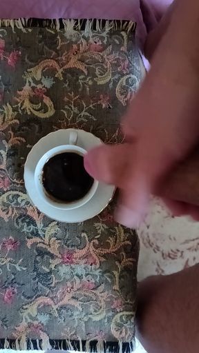 Cum in coffee