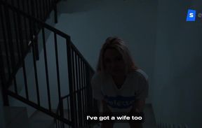 Steamy Stairwell Encounter with a Flexible Lover