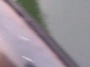 Pissing off the side of pedestrian bridge