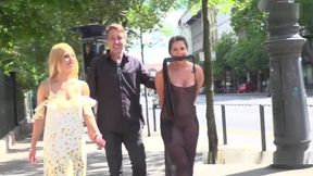 Naked Babe In Sheer Dress Disgraced In Public