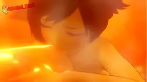 Yangs Busty Shemale Form Dominates All in Steamy Sauna Encounter