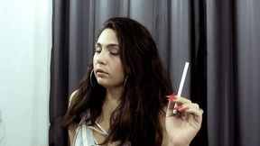 Smoking Sexy Lips Model Julianna Misty 120's Video 0028