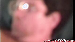 Arrogant old man tries stroking his small hairy tool solo