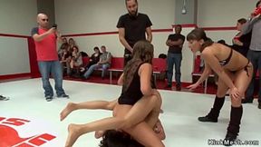 Wrestler's sweaty body ravaged in raunchy public sex romp