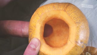 I fucked the slutty pumpkin on Halloween, including some dirty talk.