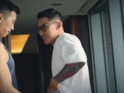 Straight Asian daddy fucks Tyler Wu  hard