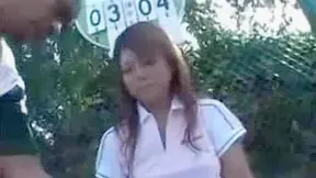 Asian Tennis Babe's Steamy Lesson with Coach Turns Wild Hot