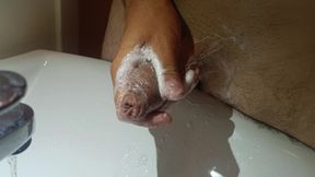 Hot and Foamy Bath to My Cock