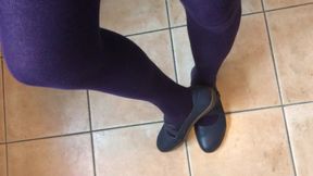 Ballet Flats with Pantyhose 1