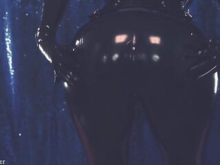 Large Natural Bazookas mother I'd like to fuck in latex rubber fetish shiny garments.