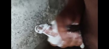 Man big cock man solo hand job