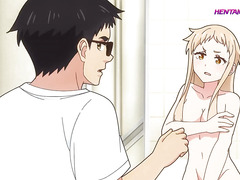 Naked anime beauty mounts BF in bath for deep messy grind (Exclusive) ENG Subbed