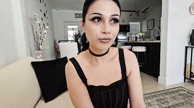 Goth Latina Stepsis Destroyed Gushing Big Dick Cumshot POV