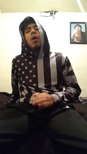 Seductive Man with Huge Cock Peeking Out of Him