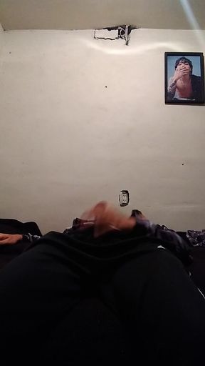 Seductive Man with Huge Cock Peeking Out of Him