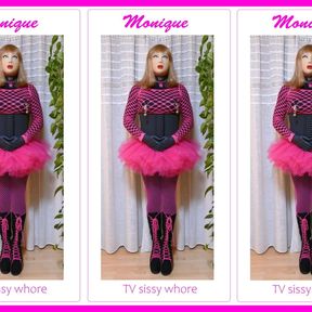 TV Hure Monique - My new sissy uniform with tutu