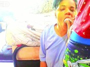 AFRICAN COUPLE AT HOME BLOWJOW EBONY BIG DICK SUCKED