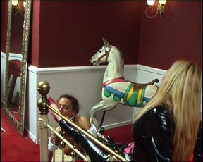 Blonde BDSM Babe Bound and Pounded Hard