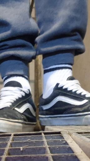 My Vans Skate Shoes and White Socks a Compilation of Videos Where I Play with Them.